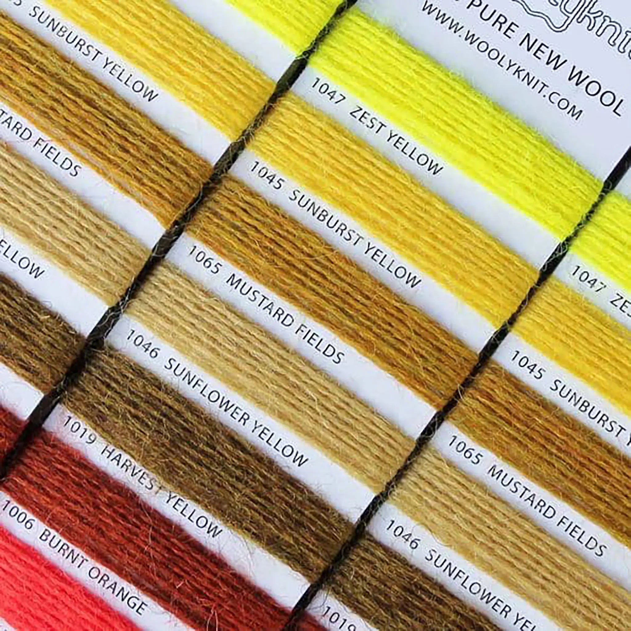 4ply British Wool Yarn2Cone Shadecard