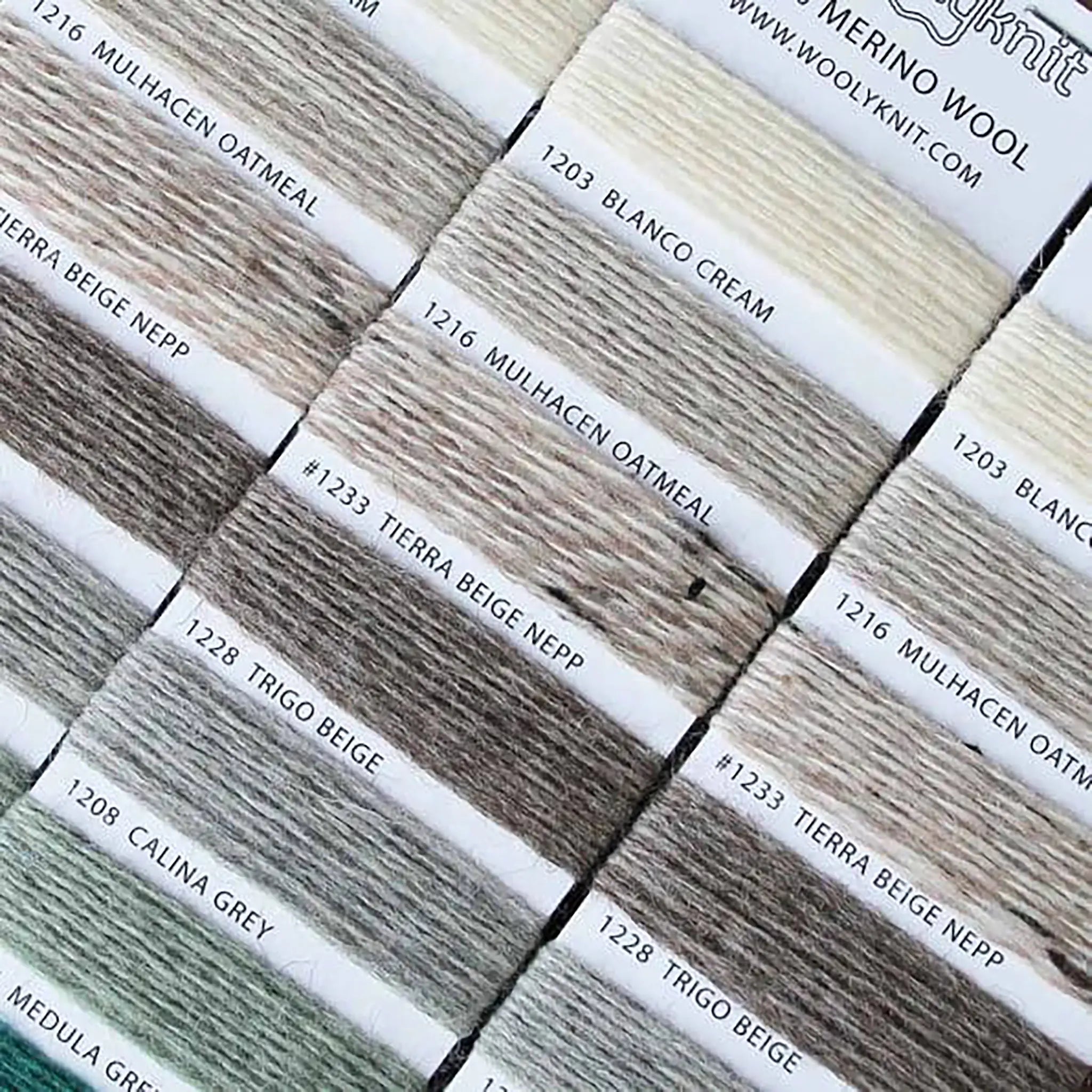 4ply Merino Wool Yarn2Cone Shadecard