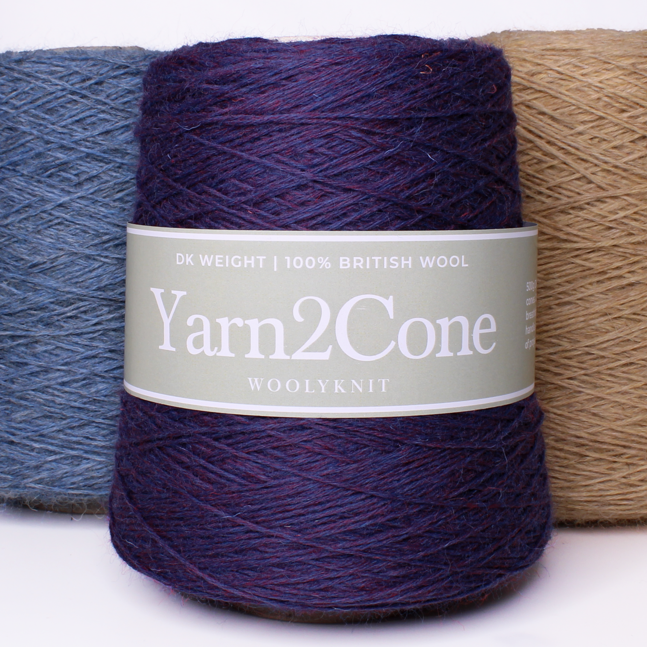 Double Knitting British Wool 500g Cones