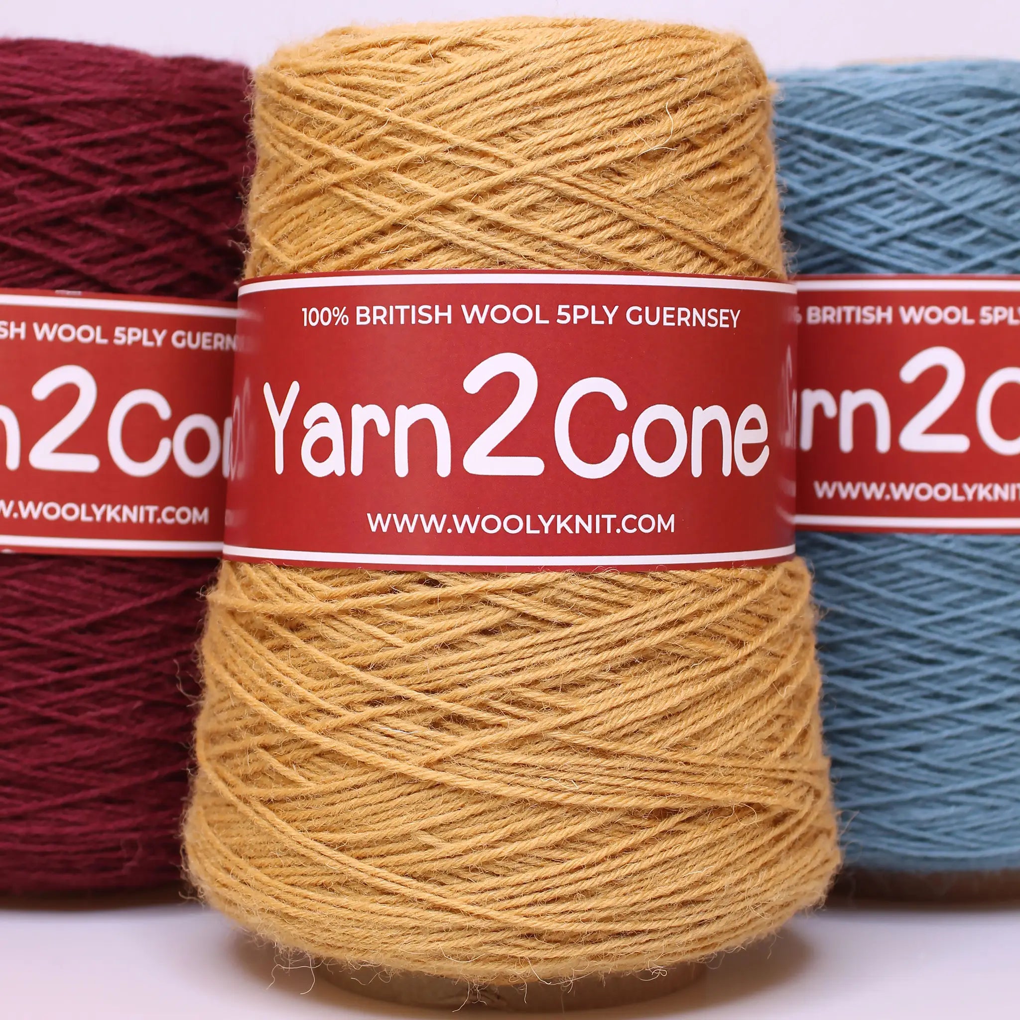 5ply Guernsey British Wool 250g Cones