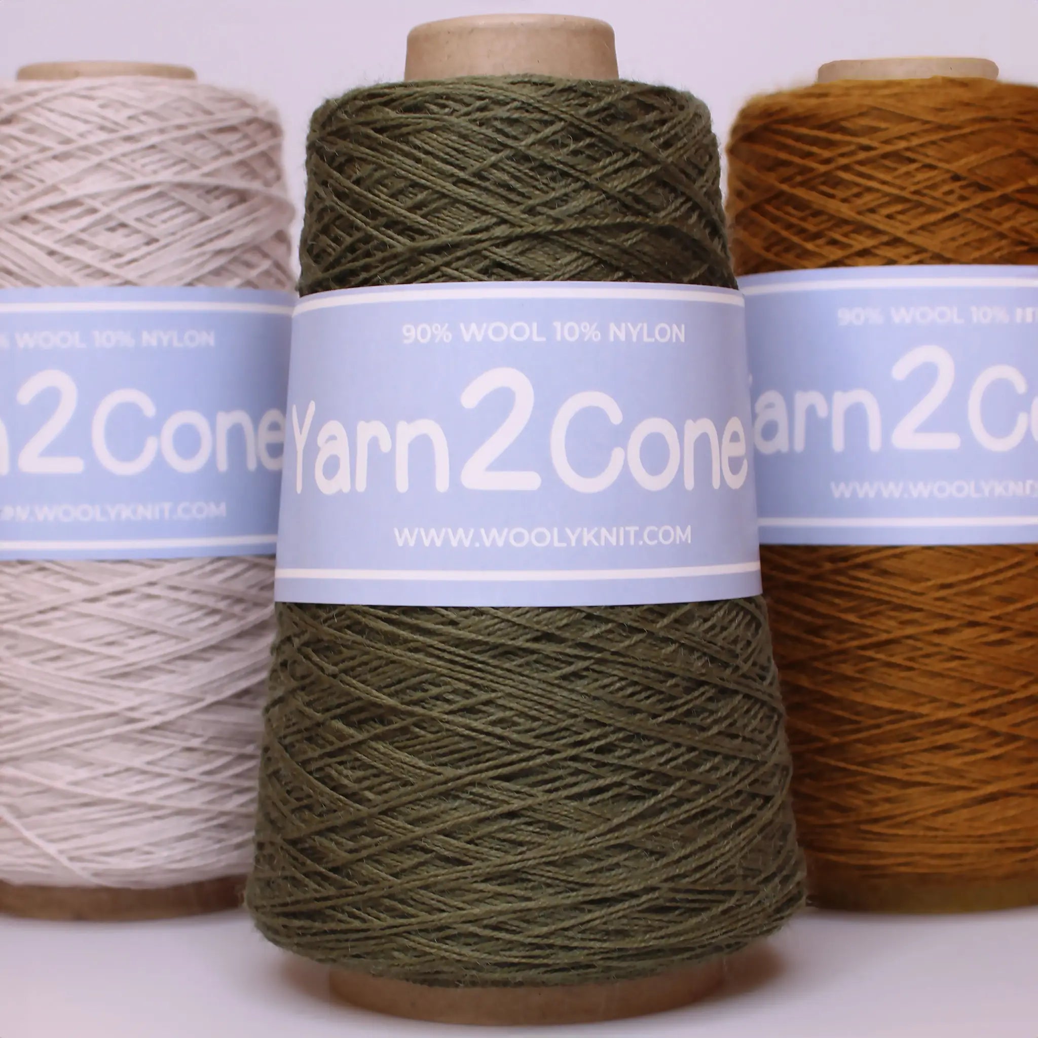 Wool Nylon 3ply 200g Cone