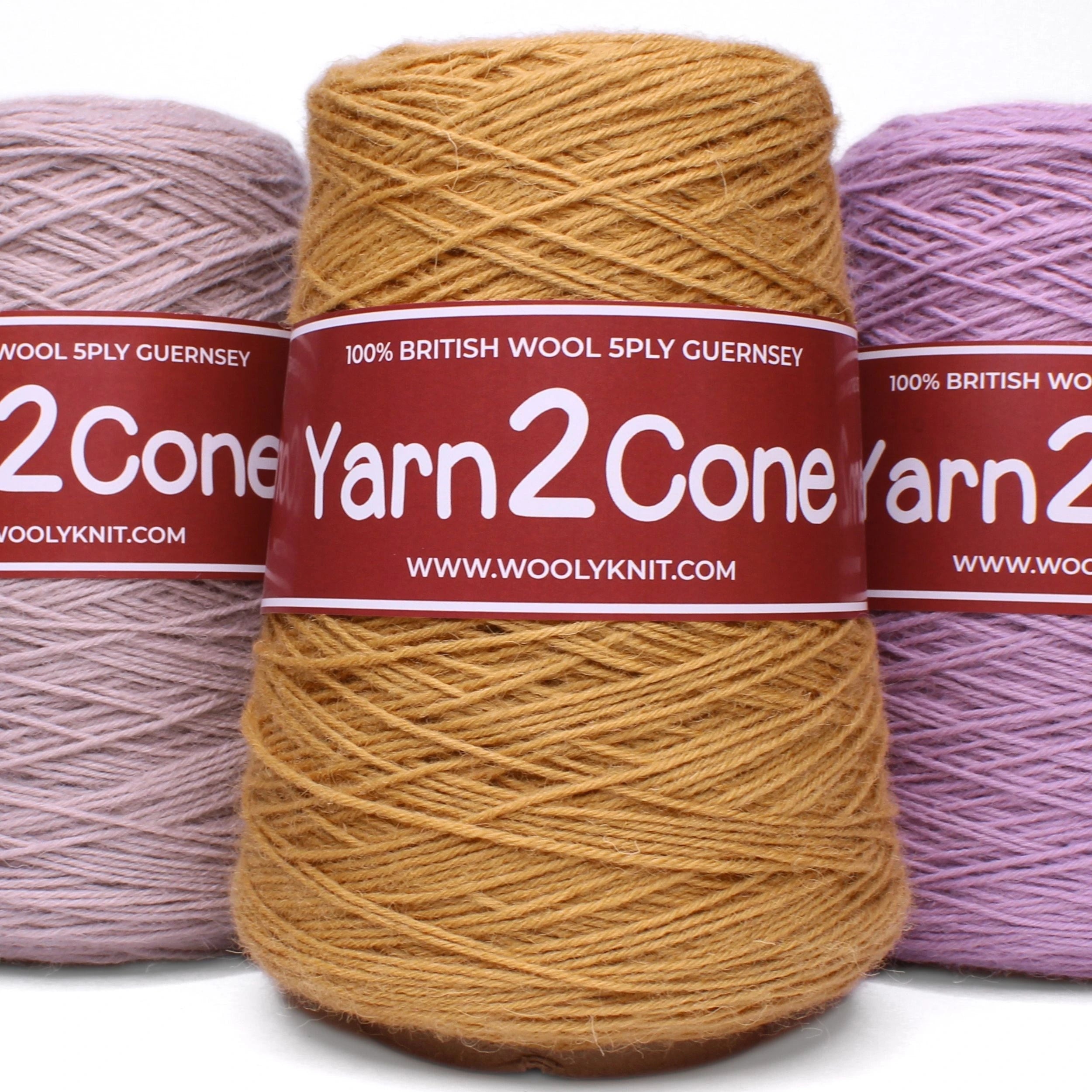 5ply Guernsey British Wool 250g Cones