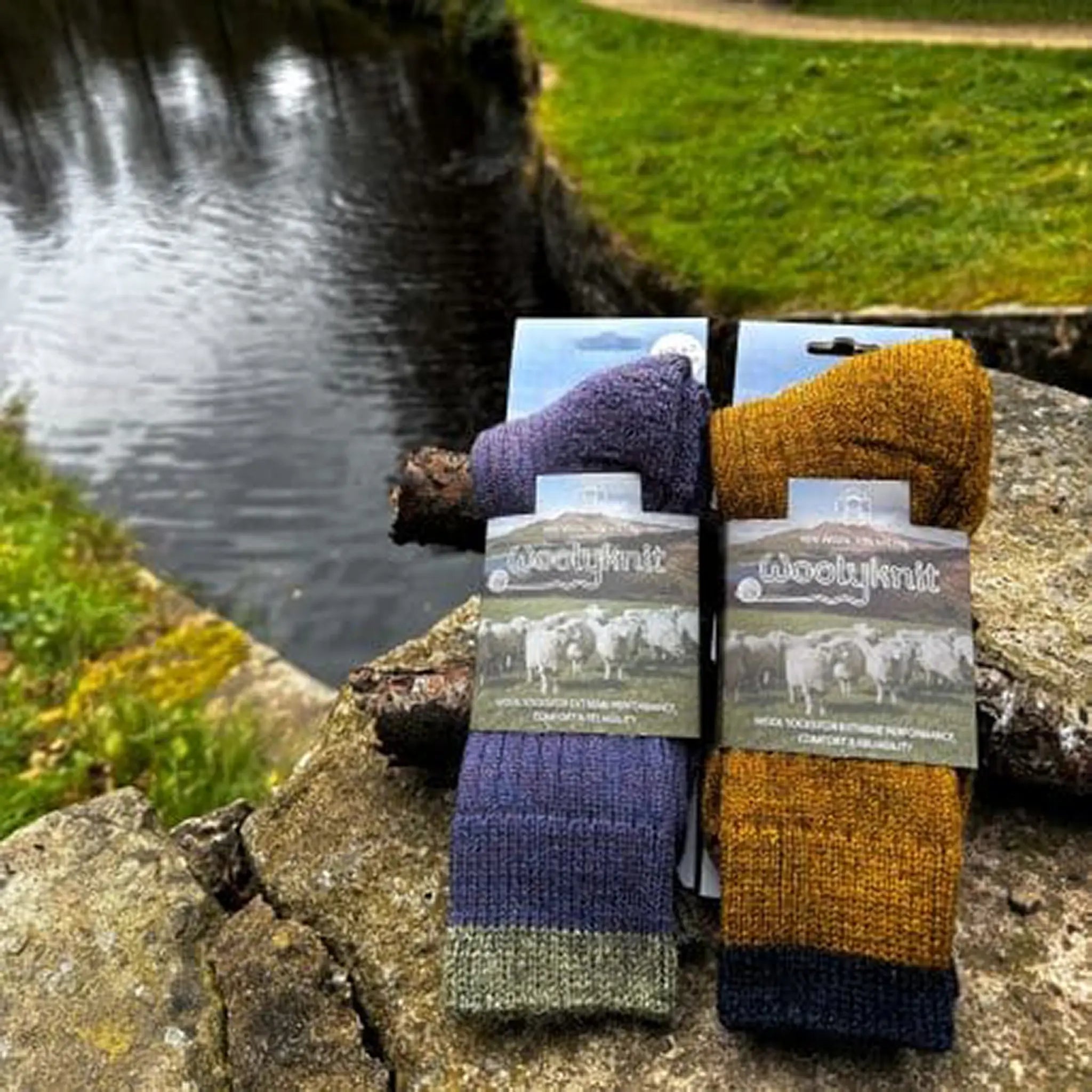 Unisex British Wool Hiking Socks Size 8-12