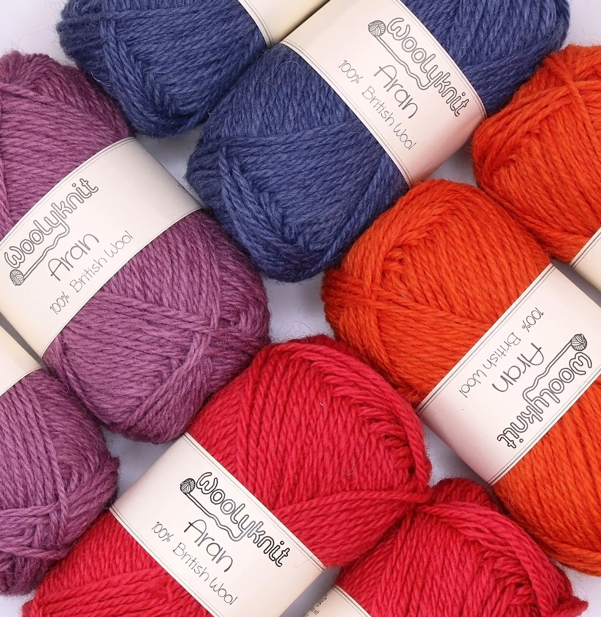 Aran Weight British Wool 50g Wool Balls