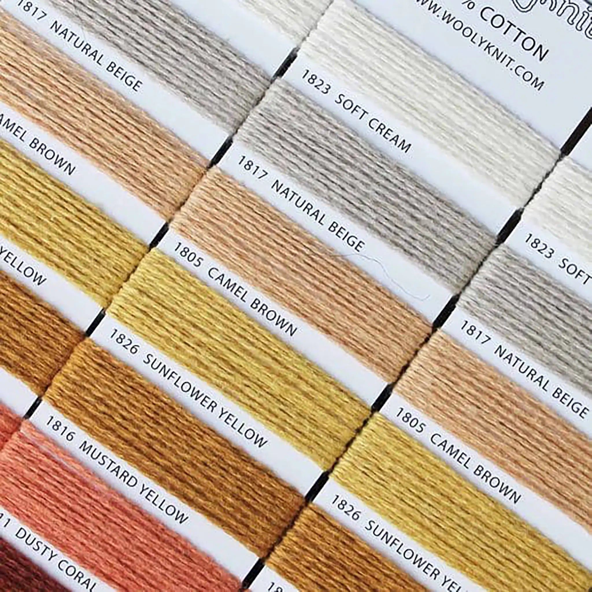 4ply Cotton Yarn2Cone Shadecard