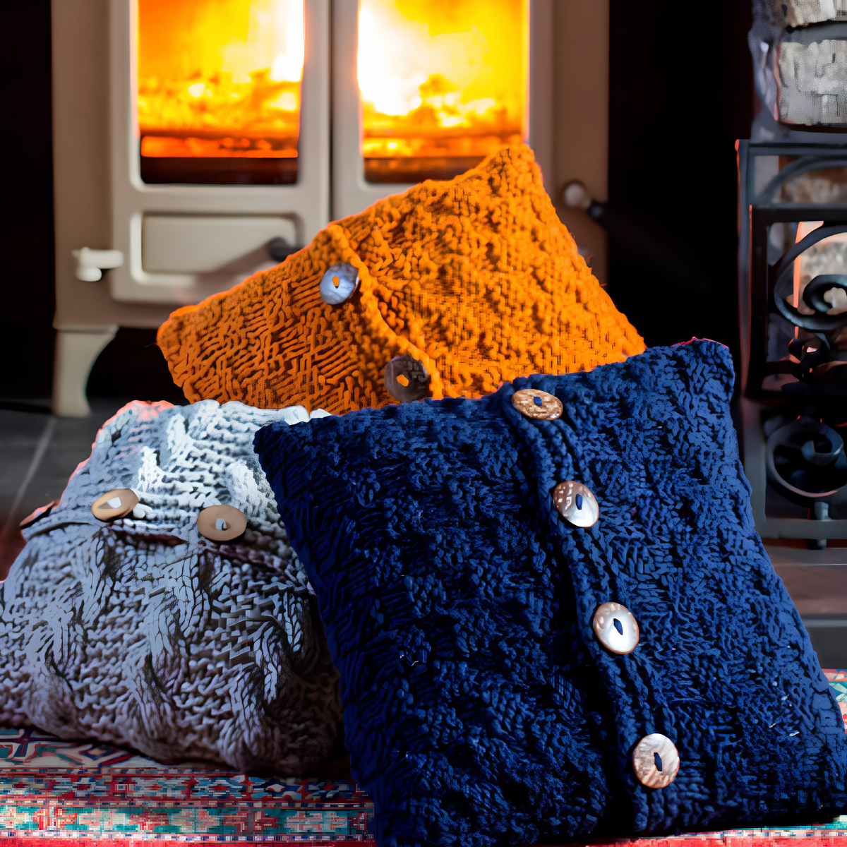 Free Super Chunky Cushion Cover Pattern