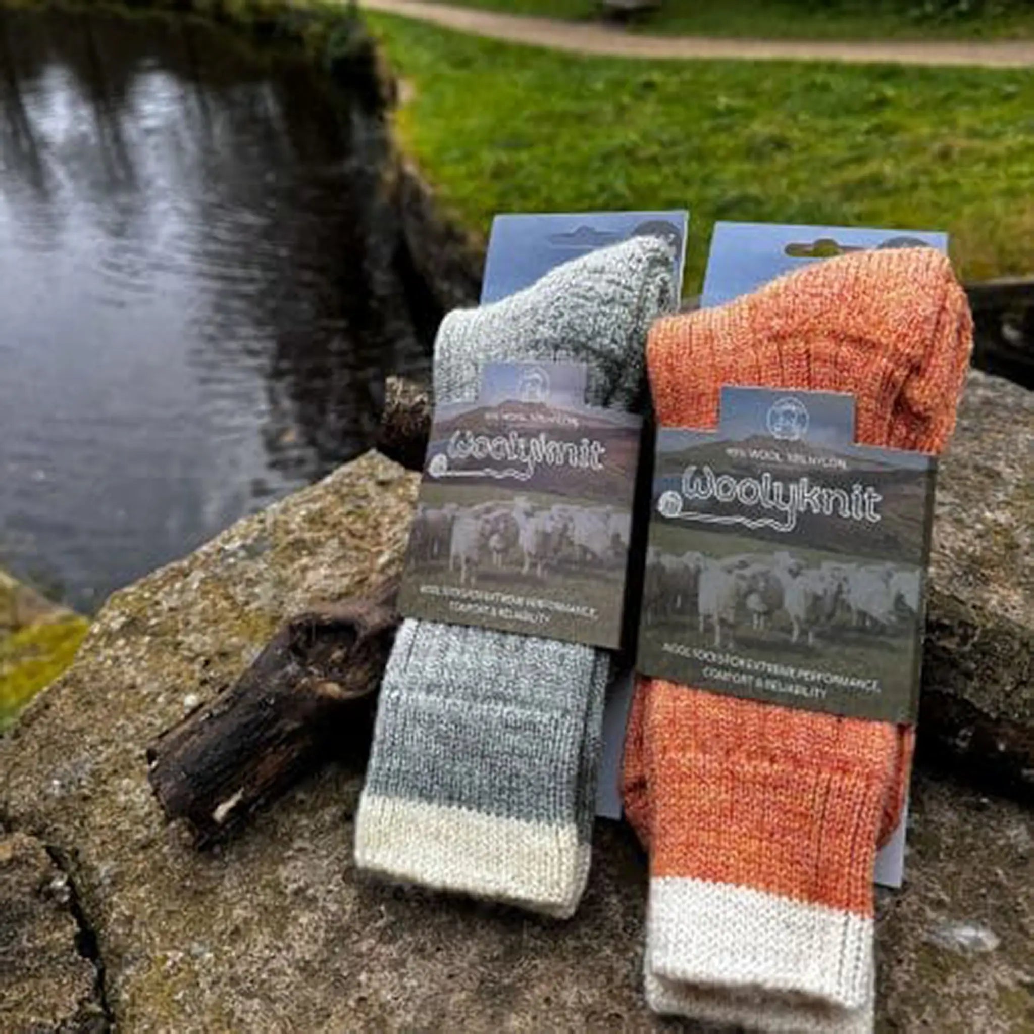 Unisex British Wool Hiking Socks Size 4-7