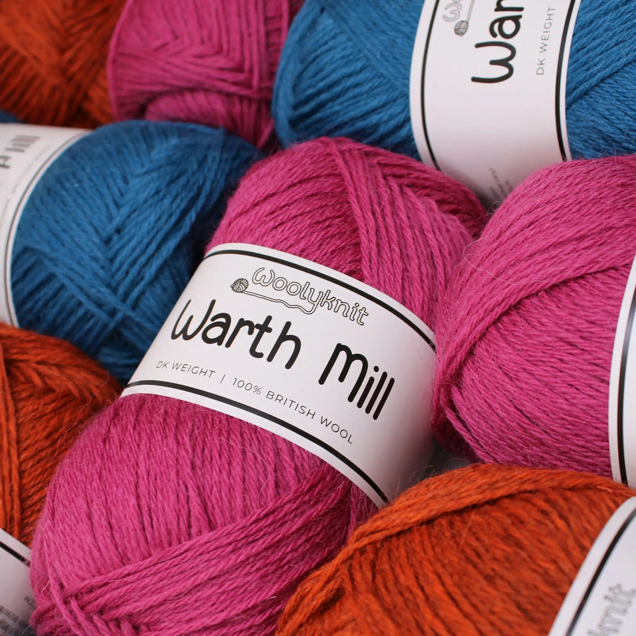 Warth Mill 100% British Wool DK Yarn Value Pack of 5