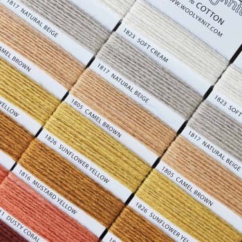 4ply Cotton Yarn2Cone Shade Card