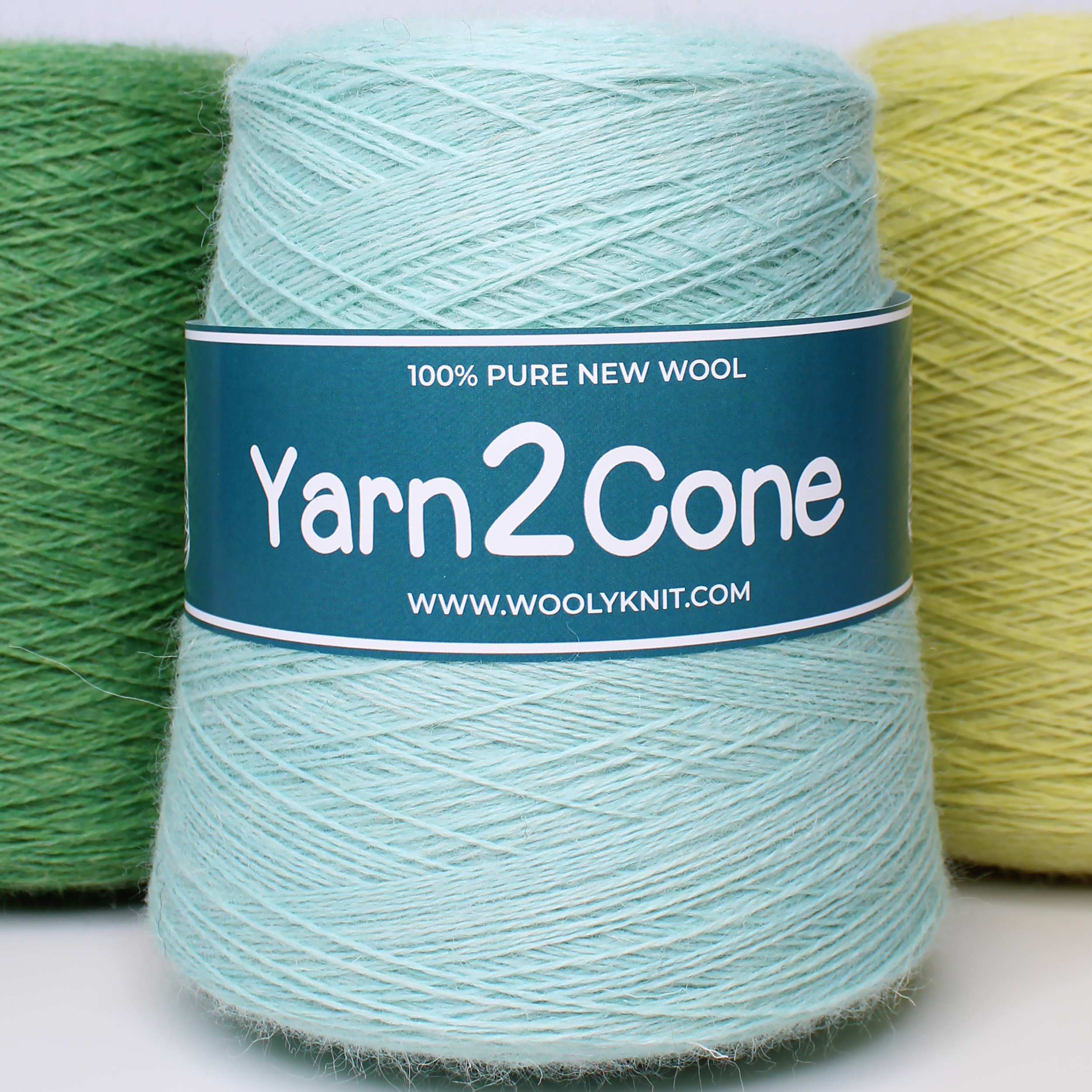 blue knitting wool