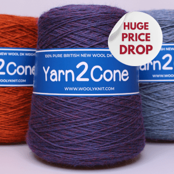 Double Knitting British Wool 500g Cones