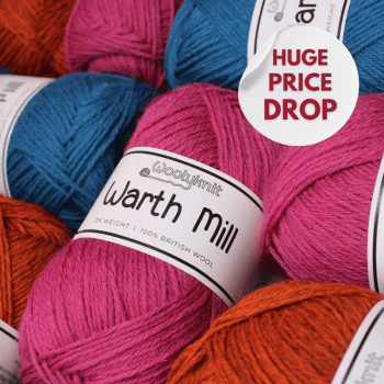 DK Pack of 5 X 100g Warth Mill British Wool Balls